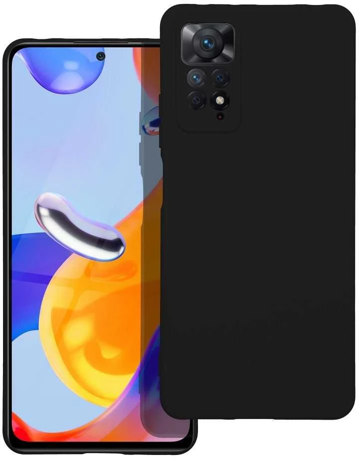 Forcell Oem Silikoninis dėklas skirtas Xiaomi Redmi Note 11 PRO 5G juodos spalvos