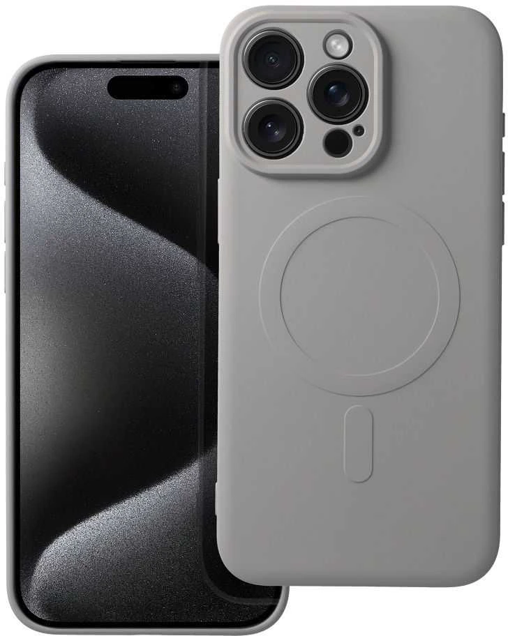 Dėklas Oem Case for iPhone 16 PRO Silicone Mag Cover compatible with MagSafe (camera protection) tytanium