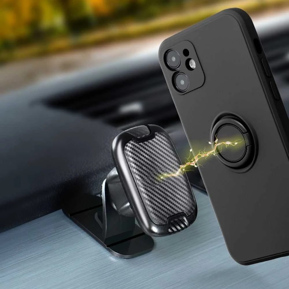 Dėklas Forcell OEM Futerał SILICONE RING do IPHONE 14 juoda