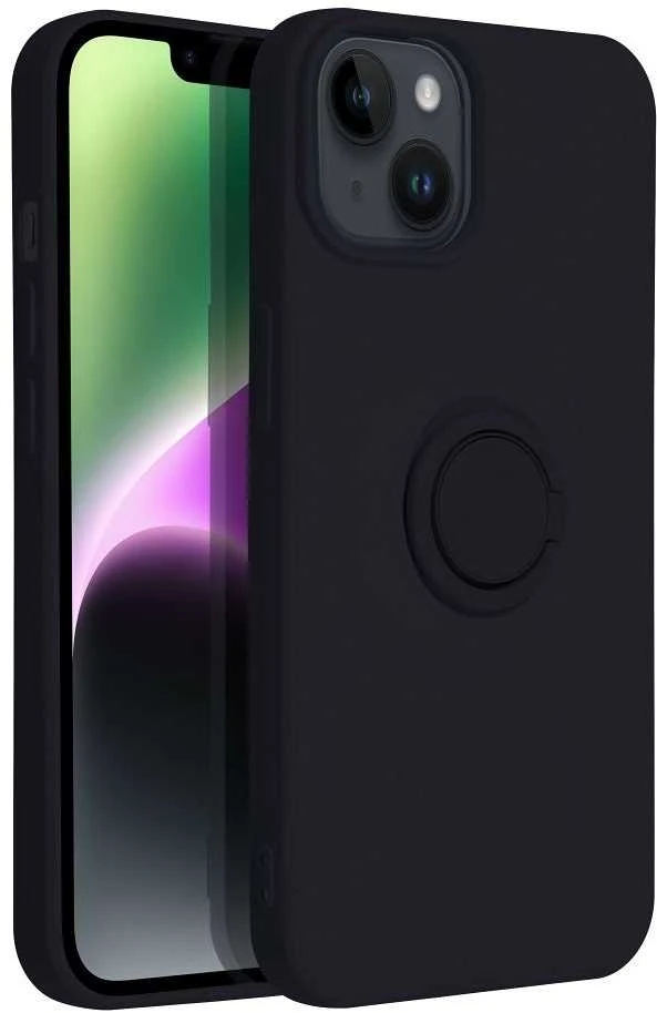 Dėklas Forcell OEM Futerał SILICONE RING do IPHONE 14 juoda