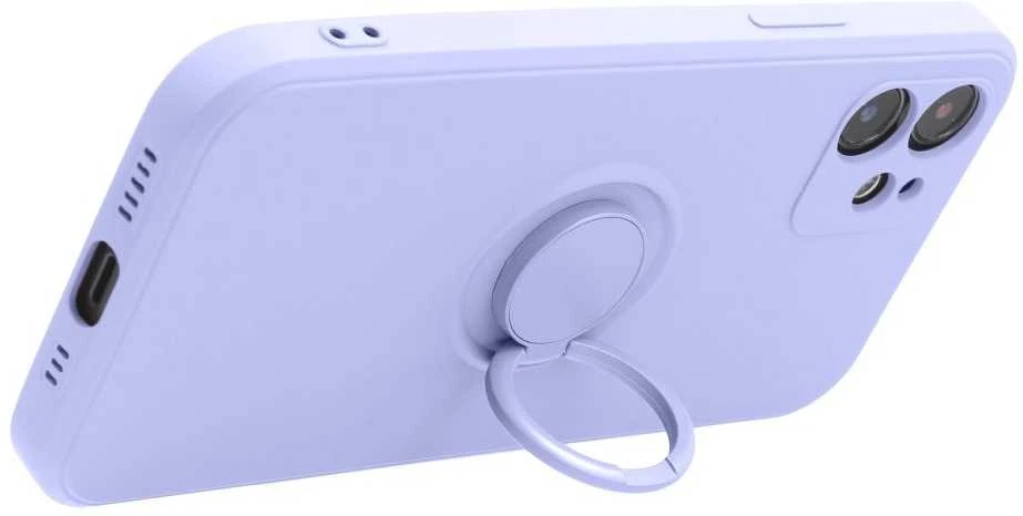 Dėklas Oem SILICONE RING case for IPHONE 14 Pro violet