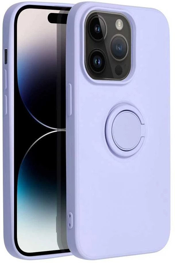 Dėklas Oem SILICONE RING case for IPHONE 14 Pro violet