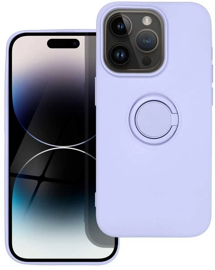 Dėklas Oem SILICONE RING case for IPHONE 14 Pro violet
