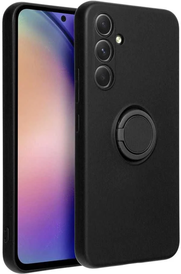 Oem SILICONE RING dėklas skirtas Samsung Galaxy A54 5G juodos spalvos
