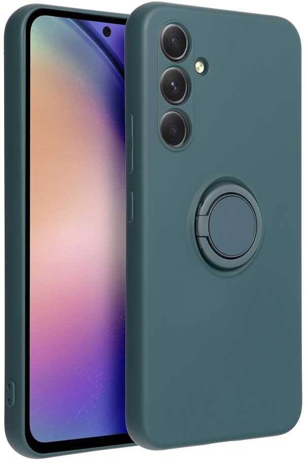 Oem SILICONE RING dėklas skirtas Samsung Galaxy A54 5G žalios spalvos