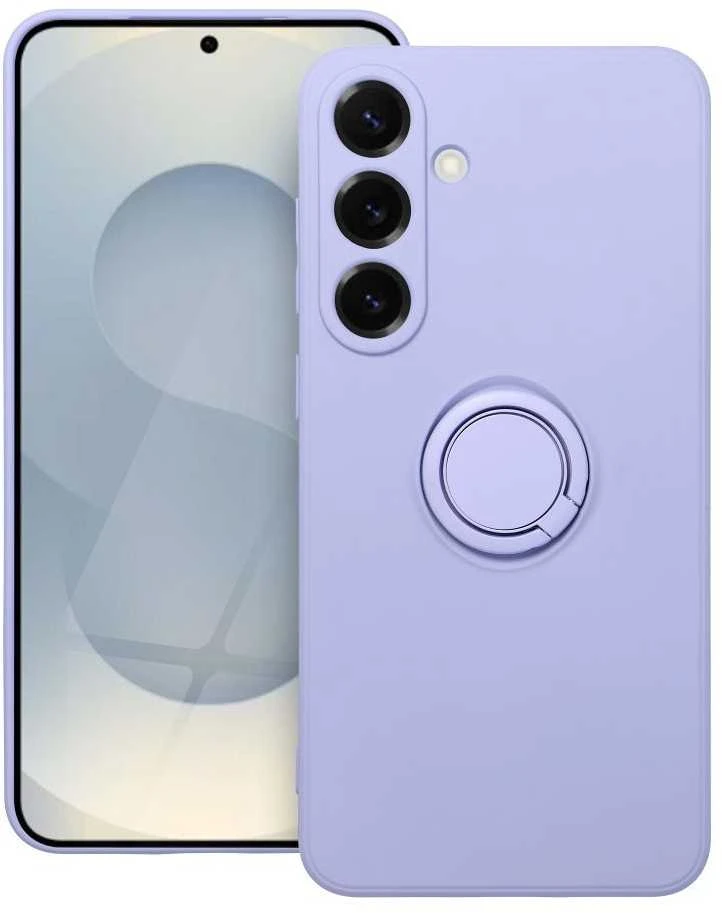 Oem SILICONE RING dėklas skirtas Samsung Galaxy S25 Plus violetinės spalvos