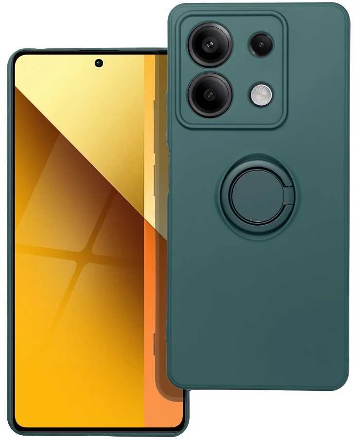 Oem SILICONE RING dėklas skirtas Xiaomi Redmi Note 13 5G žalios spalvos