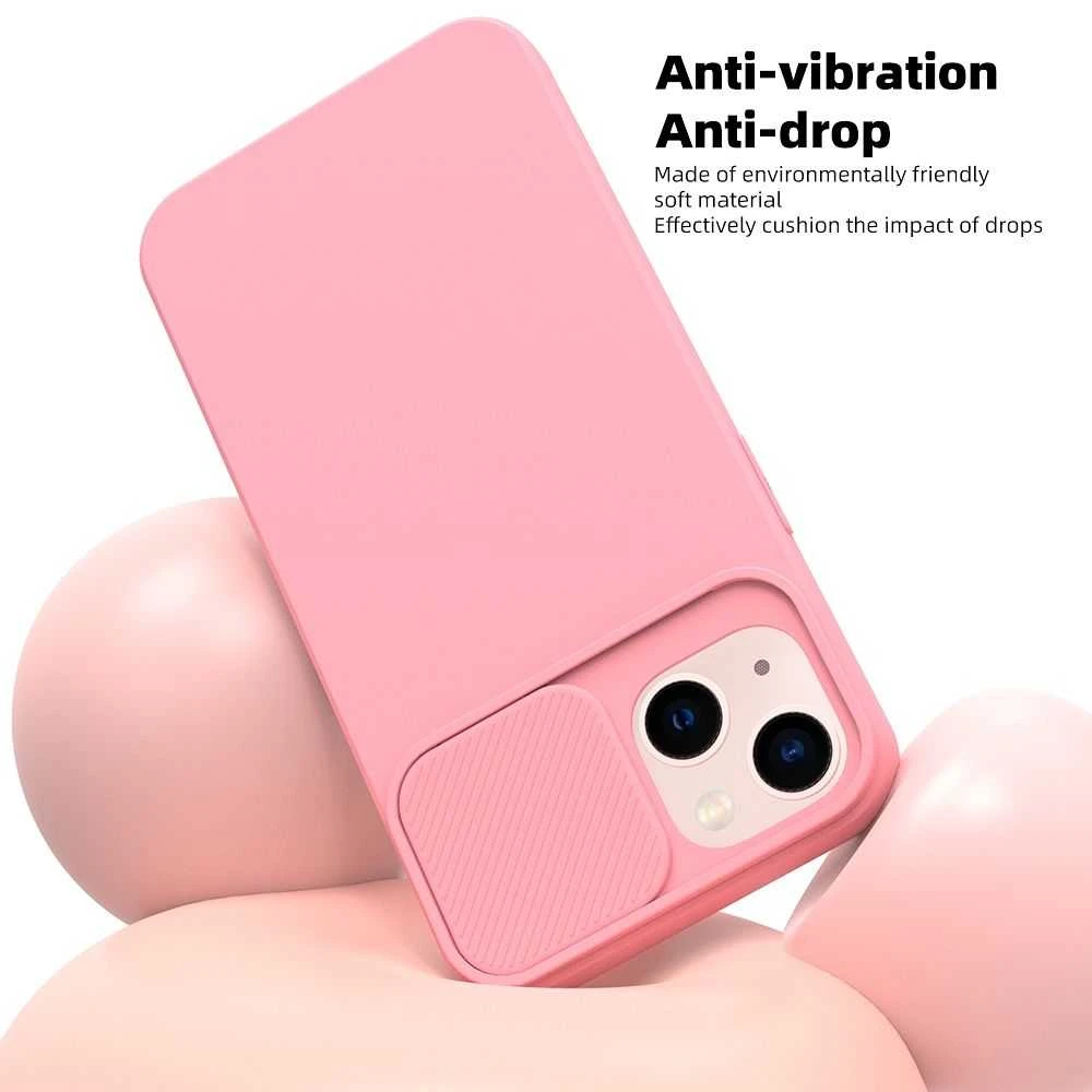 Oem SLIDE dėklas skirtas Samsung Galaxy A15 5G / A15 4G light rožinės spalvos