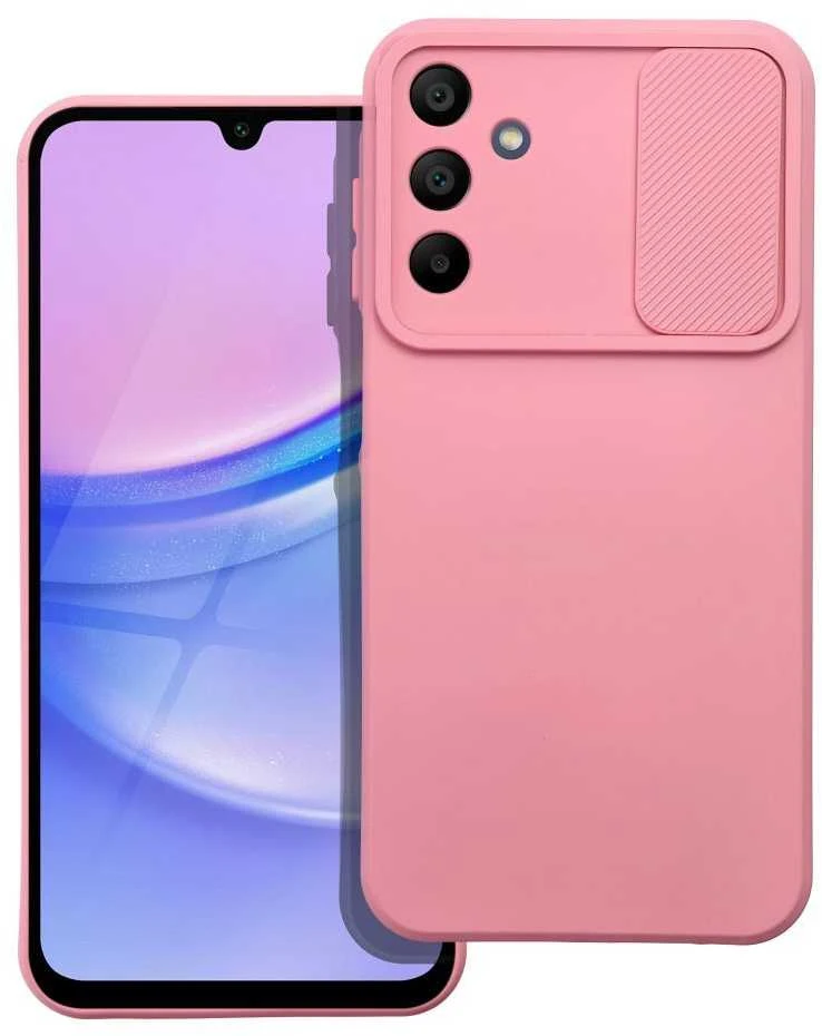 Oem SLIDE dėklas skirtas Samsung Galaxy A15 5G / A15 4G light rožinės spalvos