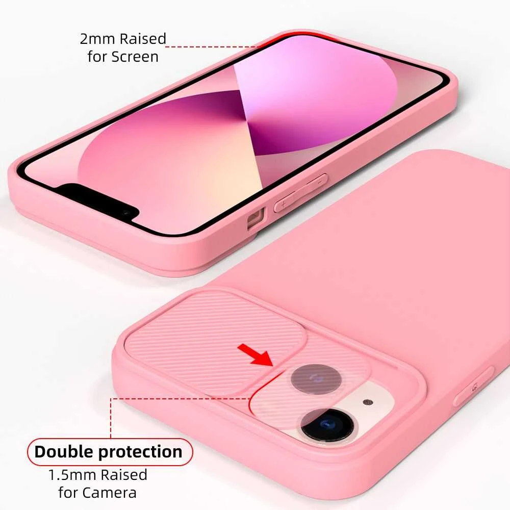 Oem SLIDE dėklas skirtas Samsung Galaxy A35 5G light rožinės spalvos