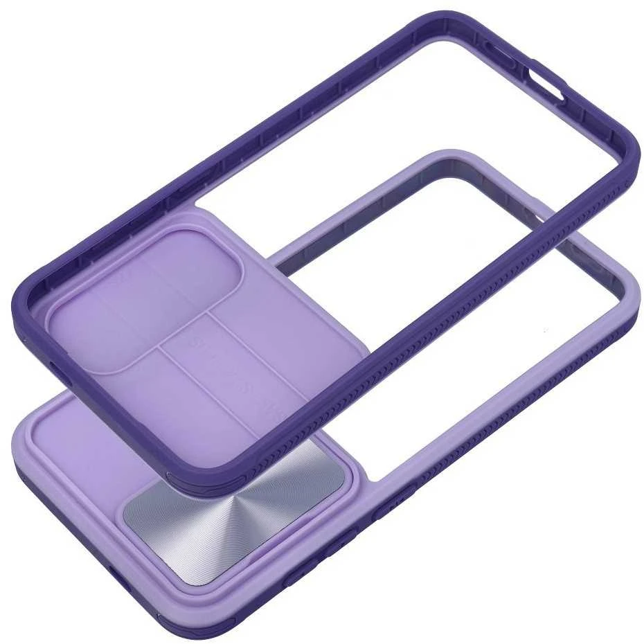 Oem SLIDER dėklas skirtas Samsung Galaxy S24 Plus violetinės spalvosinės spalvos