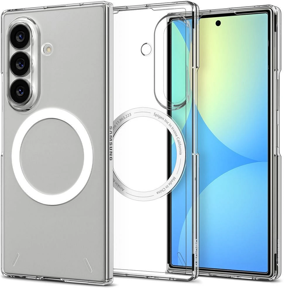 Dėklas Spigen Air Skin MagSafe skirtas Samsung Galaxy Z Fold8 Ultra skaidrus baltos spalvos