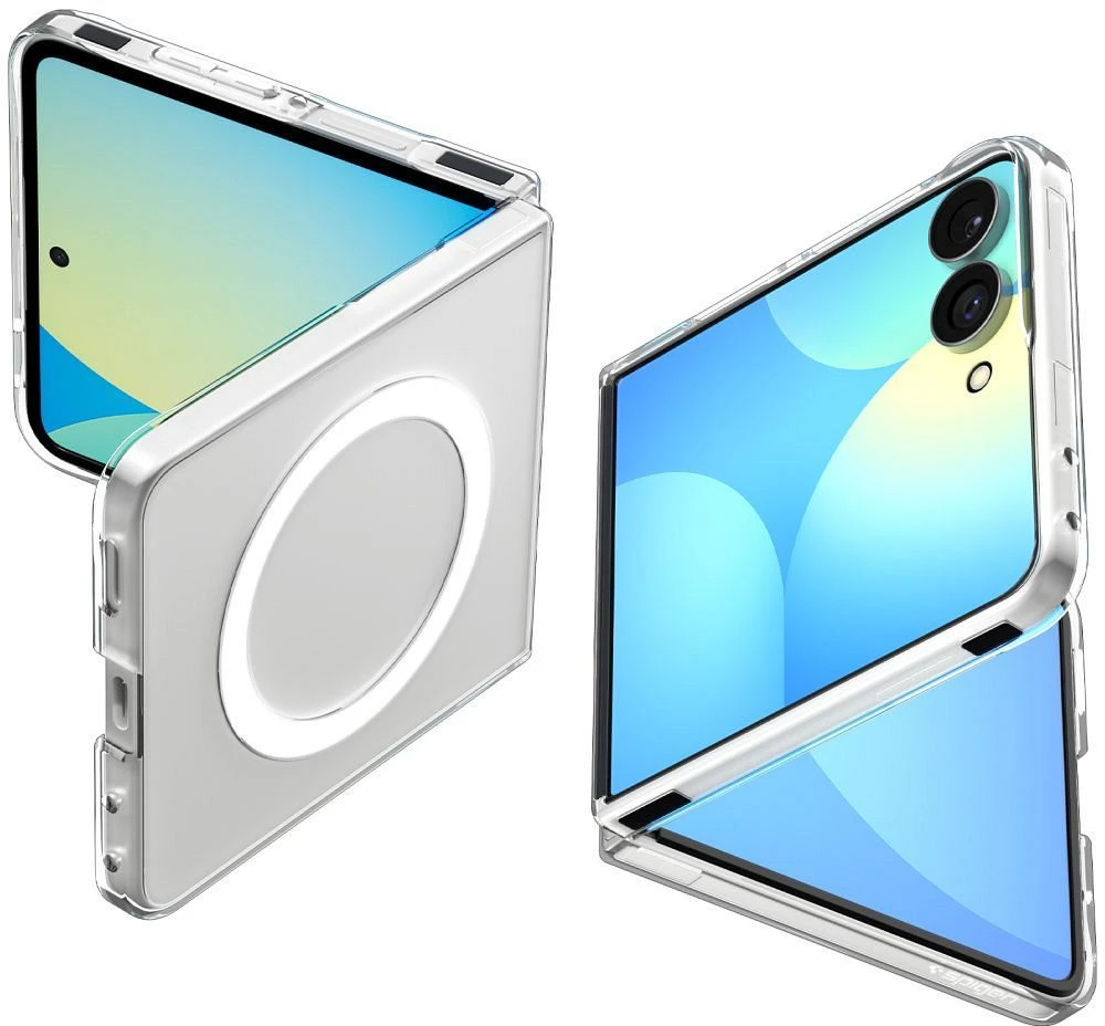 Dėklas SPIGEN AIRSKIN MAGSAFE GALAXY Z FLIP 8 SKAIDRUS/Baltas