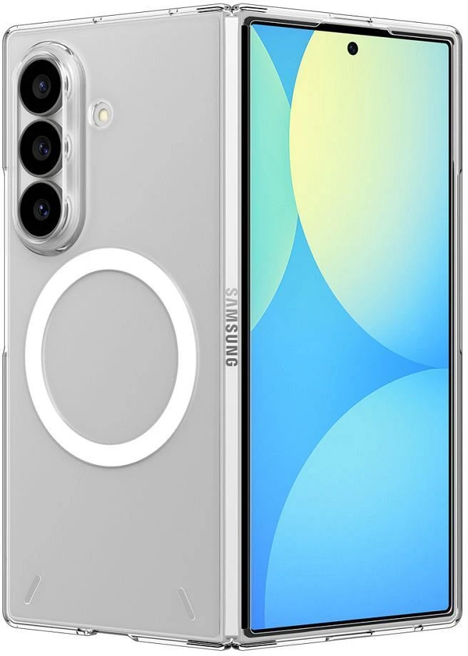 Dėklas SPIGEN AIRSKIN ZERO MAGSAFE GALAXY Z FOLD 8 YPAČ SKAIDRUS/Baltas