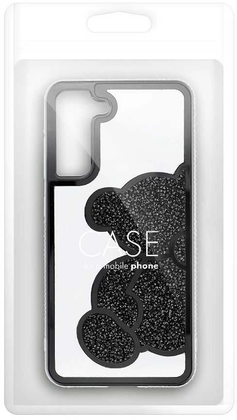 Oem TEDDY BEAR Dėklas skirtas Samsung Galaxy S22 juodos spalvos