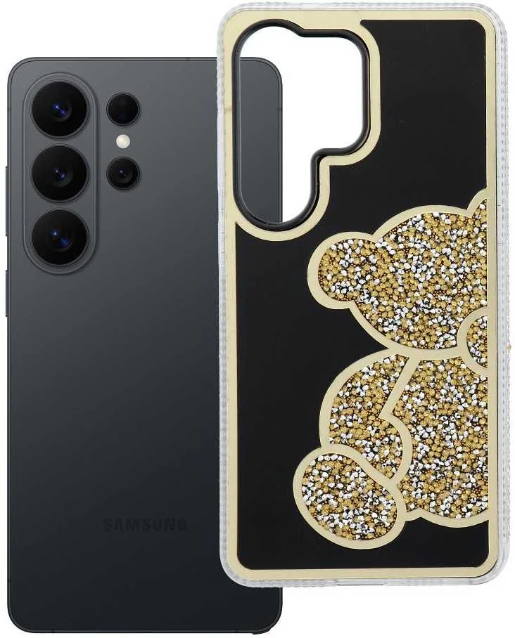 Oem Dėklas na Samsung S26 ULTRA Teddy Bear auksinė