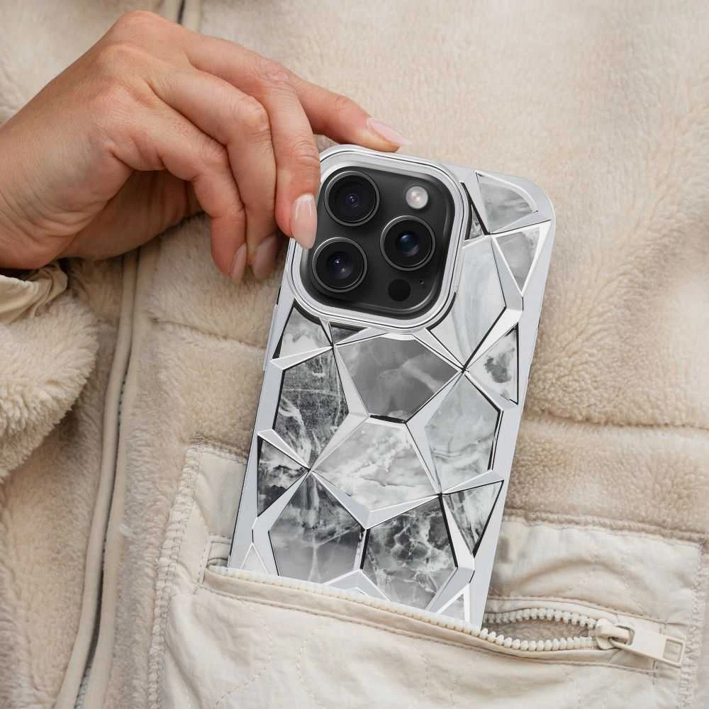 Dėklas Oem TWINKI Case for IPHONE 16 PRO sidabrinis