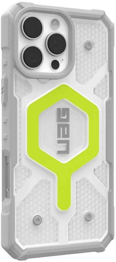 Urban Armor Gear UAG Pathfinder Clear Magsafe Apple iPhone 16 Pro Max - dėklas teleofnui baltos spalvos