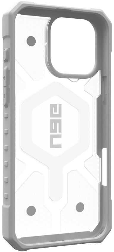 Urban Armor Gear UAG Pathfinder Clear Magsafe Apple iPhone 16 Pro Max - dėklas teleofnui baltos spalvos