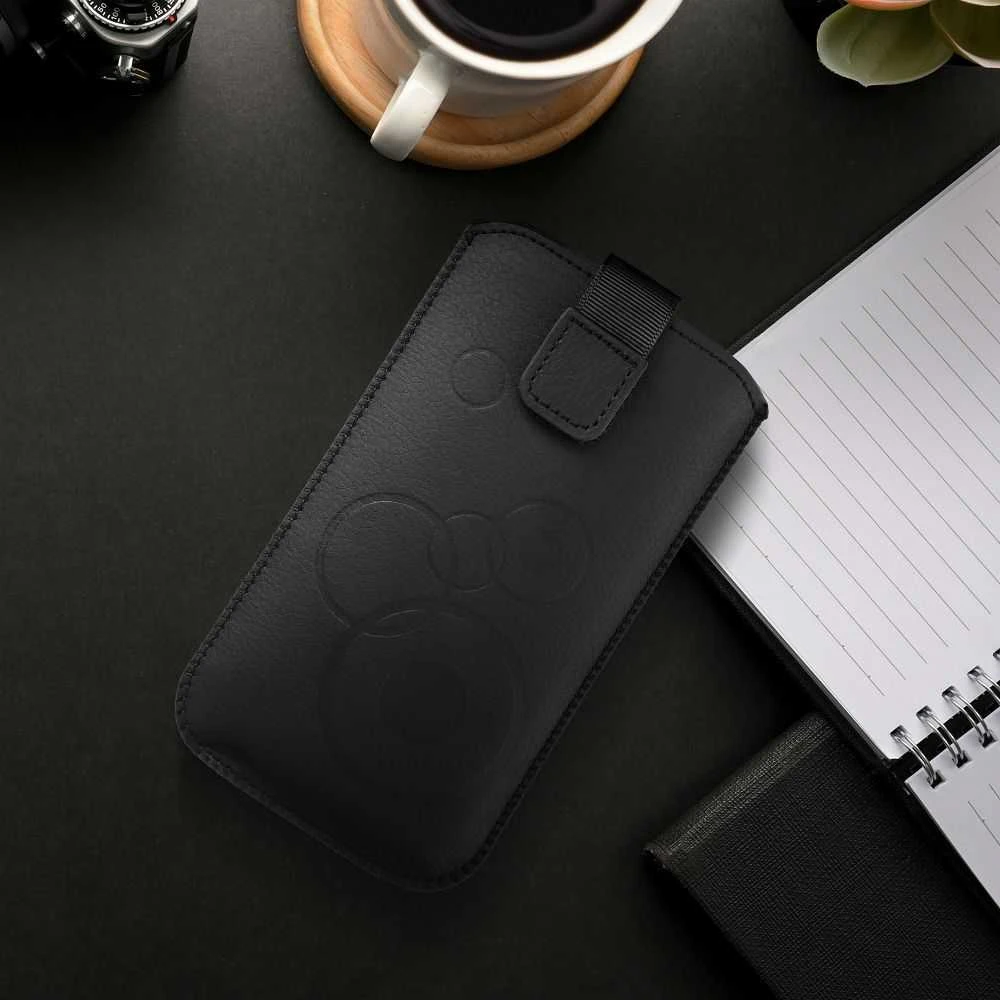 Oem Deko Universalus dėklas - skirtas Apple iPhone X / XS / 11 Pro / Samsung Galaxy A40/ S10e juodos spalvos