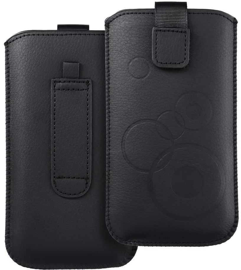 Oem Deko Universalus dėklas - skirtas Nokia C5/E51/E52/515/Samsung Galaxy S5610 juodos spalvos