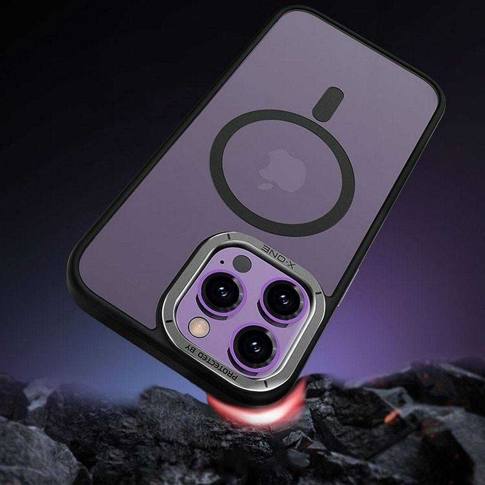 X-ONE Dropguard Magnetic Dėklas Air (suderinamas su MagSafe) - skirtas Apple iPhone 16 Plus juodos spalvos