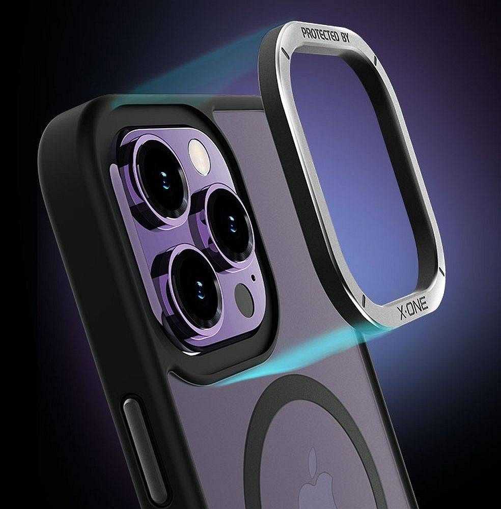 X-ONE Dropguard Magnetic Dėklas Air (suderinamas su MagSafe) - skirtas Apple iPhone 16 Plus juodos spalvos