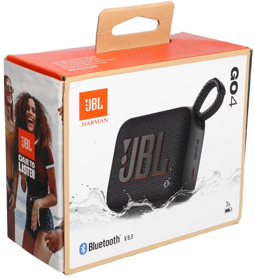 Nešiojama kolonėlė JBL Go 4, Juodos spalvos