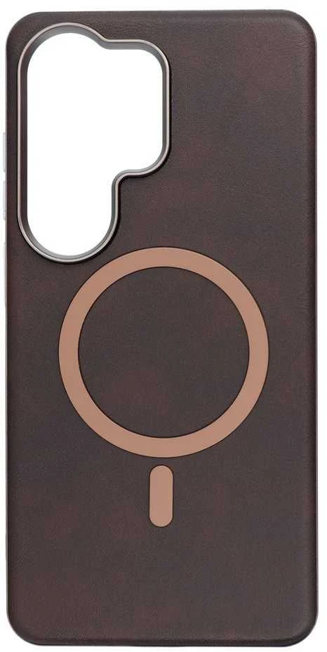 Oem Dėklas na Samsung S26 ULTRA Gentleman Mag Cover zgodne su MagSafe ruda