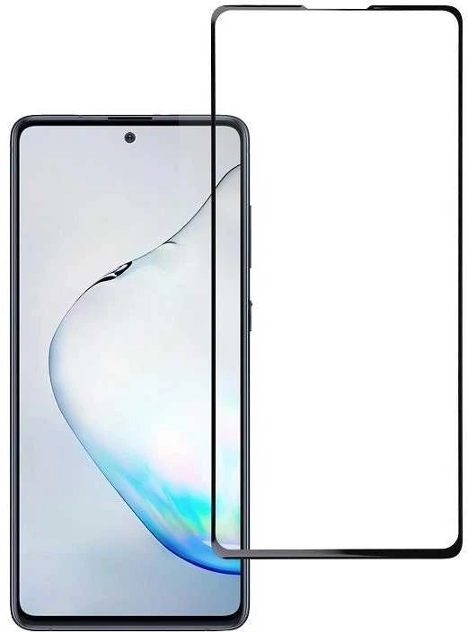 Partner Tele.com Mėlyna Žvaigždė 5D grūdintas stiklas - skirtas Samsung Galaxy S10 Lite (pilni klijai / lagaminas draugiškas) - juoda
