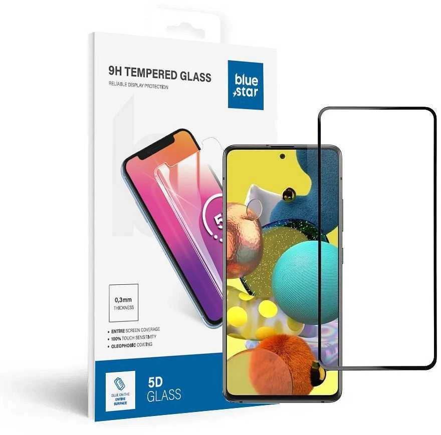 BlueStar Blue Star Apsauginis stiklas Blue Star - Samsung Galaxy A51 Full Face (full glue with frame/small size) - juodas Apsauginis stiklas Blue Star