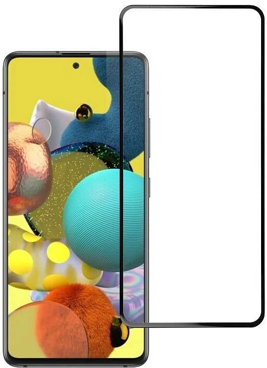 BlueStar Blue Star Apsauginis stiklas Blue Star - Samsung Galaxy A51 Full Face (full glue with frame/small size) - juodas Apsauginis stiklas Blue Star