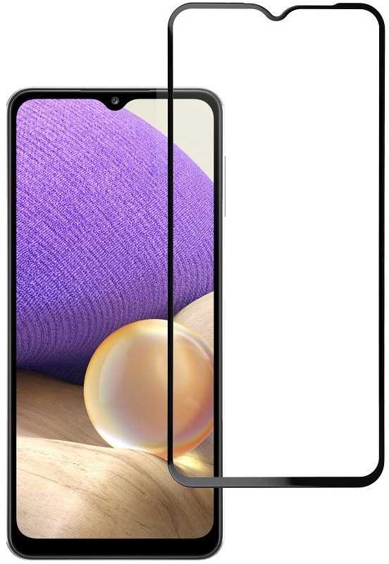 BlueStar Blue Star Apsauginis stiklas Blue Star - Samsung Galaxy A32 5G Full Face (full glue with frame/small size) - juodas Apsauginis stiklas Blue Star