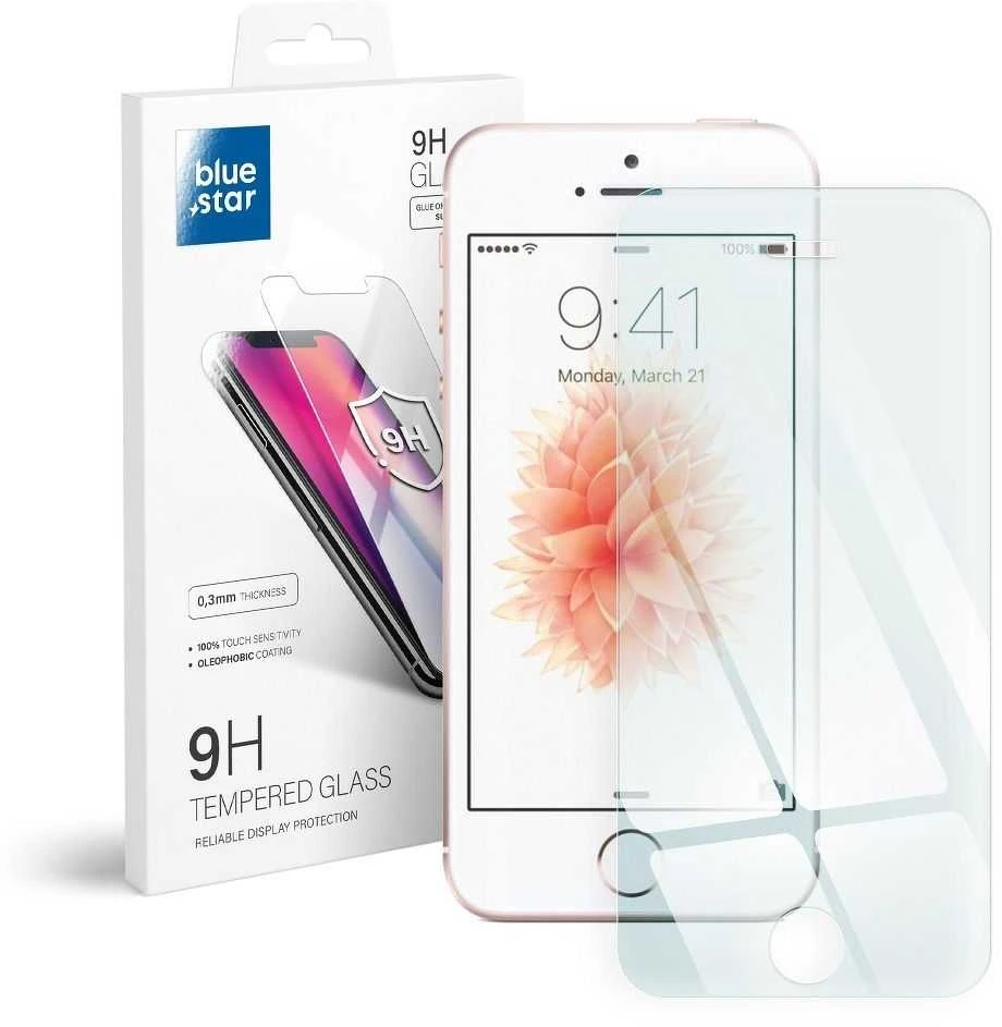 BlueStar Star Grūdintas stiklas Mėlyna žvaigždė - IPHONE 5SE