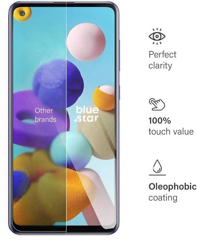 BlueStar Blue Star Apsauginis stiklas Blue Star - Samsung Galaxy A21s