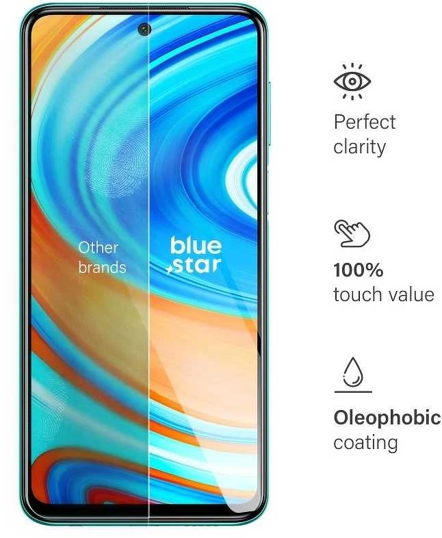BlueStar Blue Star Blue Star grūdinto stiklo ekrano apsauga Xiaomi Redmi Note 9 Pro
