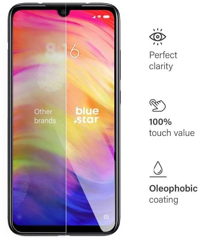 BlueStar Blue Star Apsauginis stiklas Blue Star - XIAOMI Redmi Note 7