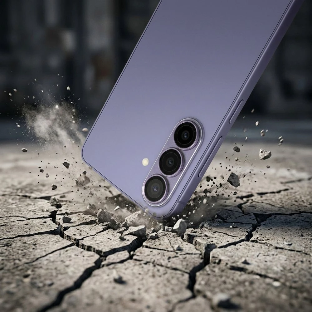Grūdintas stiklas na aparat do Samsung S26 AR+AF Full Metal violetinė