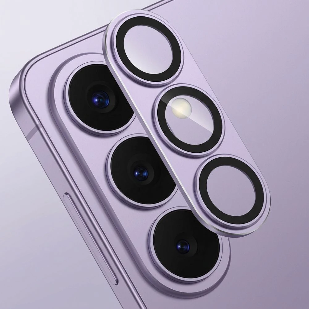 Grūdintas stiklas na aparat do Samsung S26 AR+AF Full Metal violetinė