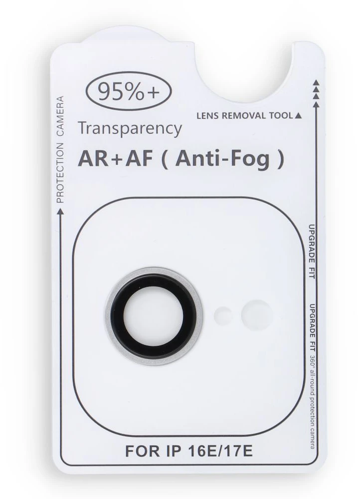 Camera glass to iPhone 16e / 17e Forcell Premium sidabrinis