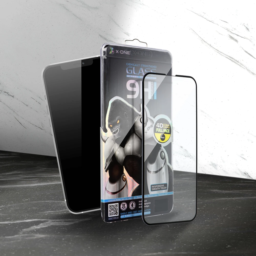 X-ONE Full Cover Extra Strong Matte – skirtas iPhone 15 Pro Max grūdintas stiklas 9H