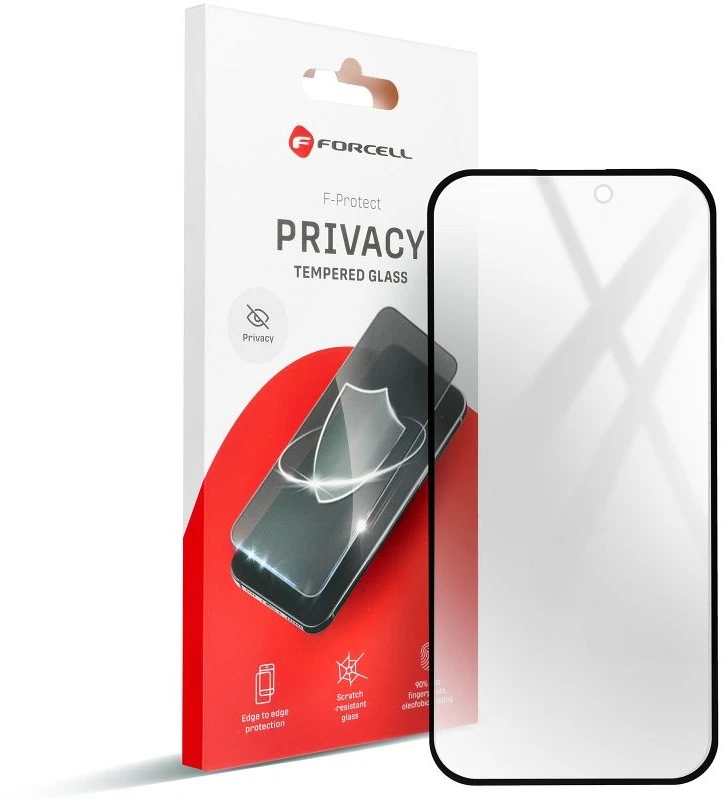 Tempered glass to iPhone 18 PRO Forcell Privacy Glass juodas