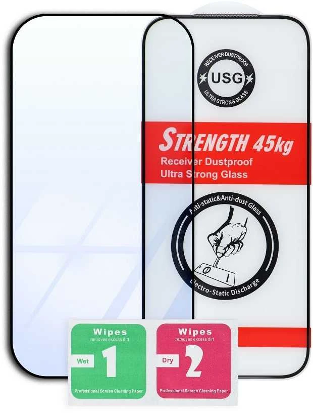 OEM grūdintas stiklas ULTRA STRONG 45kg, skirtas IPHONE 17 PRO / 18 PRO