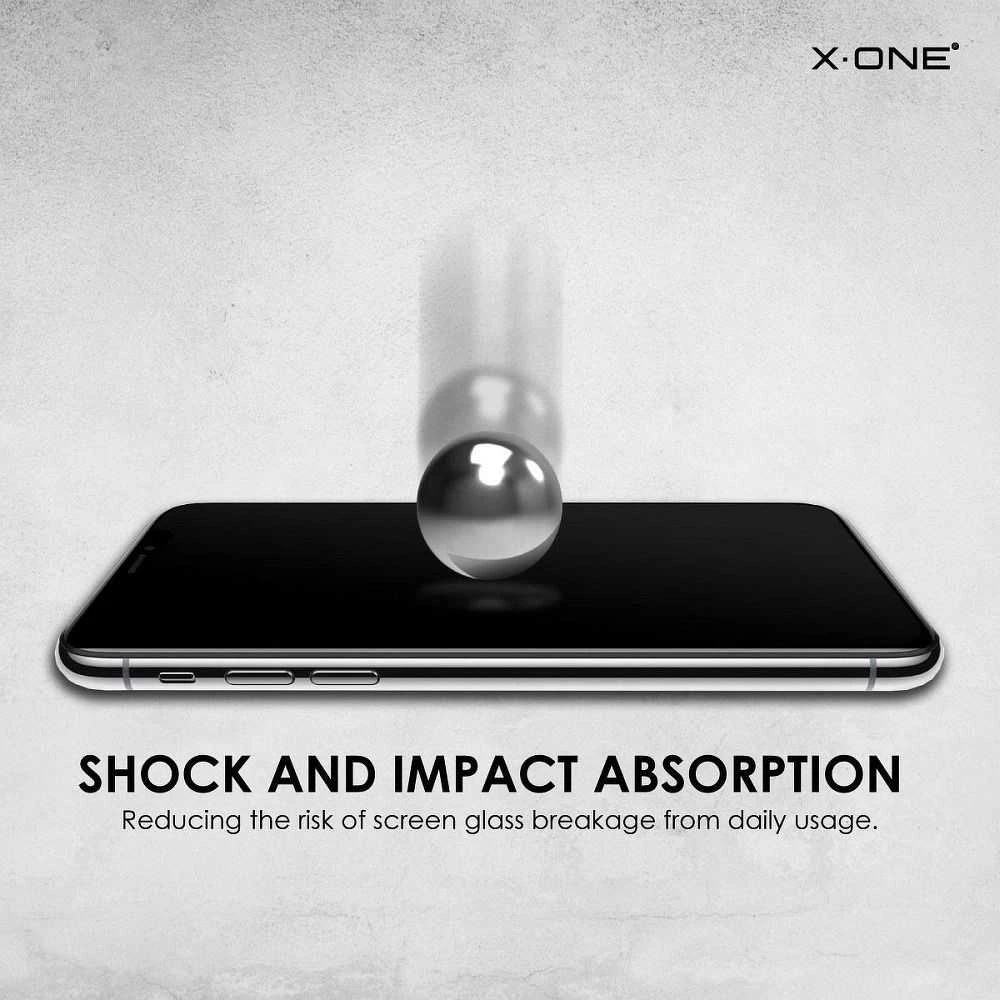 X-ONE Full Cover Extra Strong Matte – skirtas iPhone 12/12 Pro grūdintas stiklas 9H