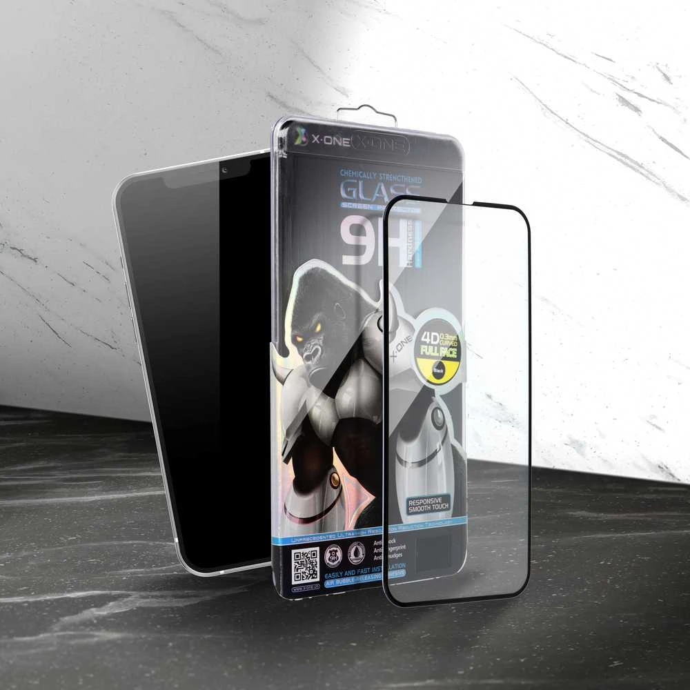 X-ONE Full Cover Extra Strong Crystal Clear - skirtas Samsung S24 FE apsauginis stiklas 9H