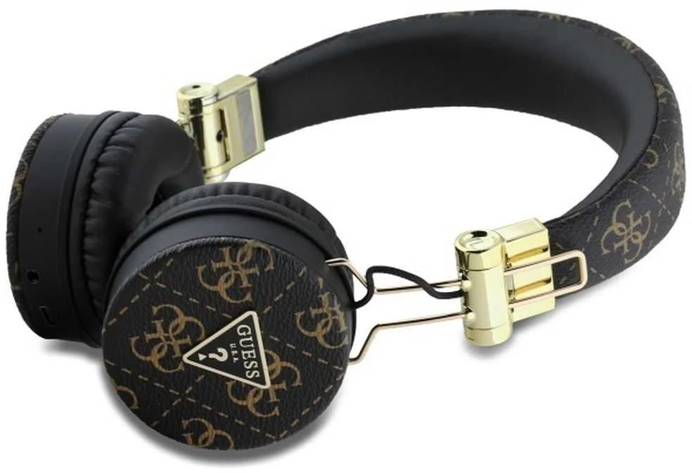 Guess Bluetooth Ausinės ENC GUBH70E4PTMK juodos spalvos 4G Triangle Round Shape