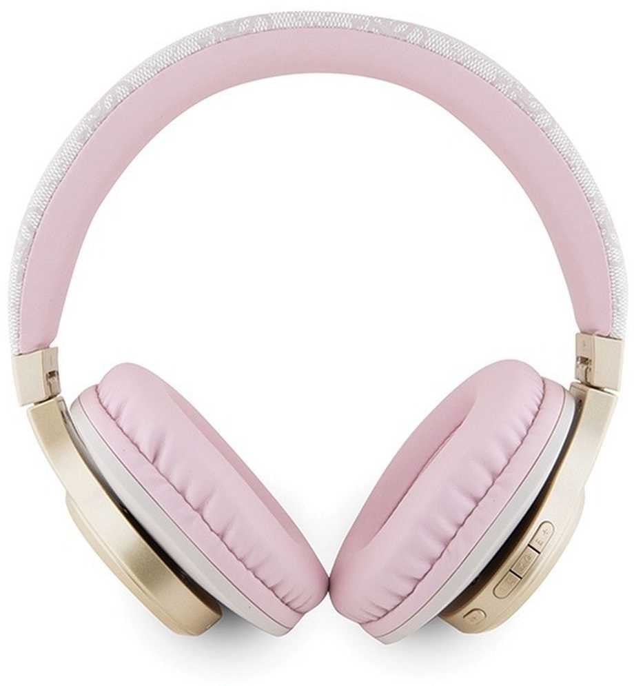 Guess Bluetooth on-ear ausinės GUBH604GEMP rožinė 4G Script