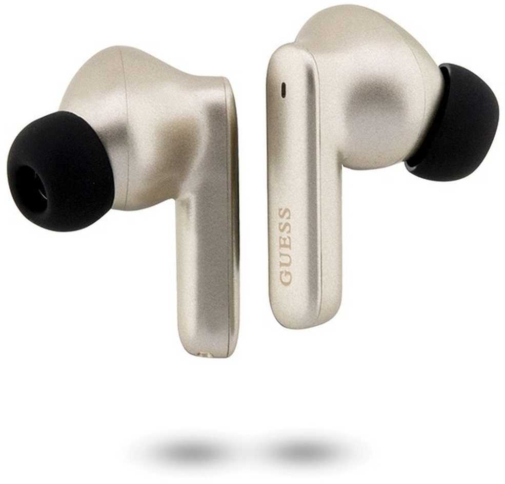 Guess Bluetooth ausinės GUTWST50EDTWS + docking station auksinis/auksinis Classic EST