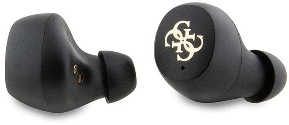 Ausinės Bluetooth TWS ENC Guess 4G Metal GUTWSP4EGK juodos spalvos