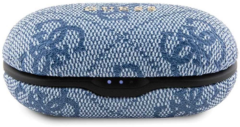 GUESS belaidės ausinės bluetooth TWS ENC GUTWSP4EGB (4G Metal) mėlynas